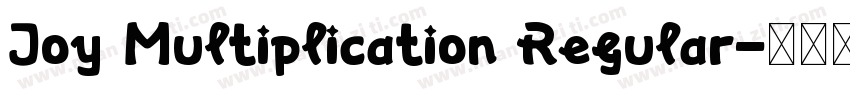 Joy Multiplication Regular字体转换